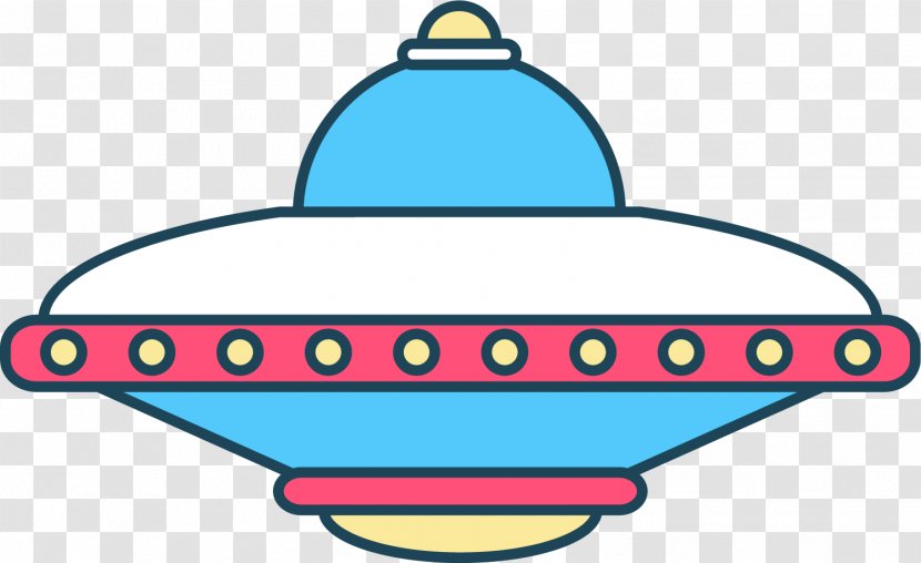 Spacecraft Clip Art - Artwork - Hand Painted Colorful Spaceship UFO Transparent PNG