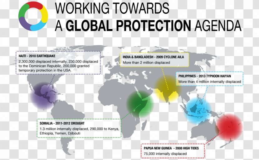 World Map Globe Дүние жүзінің саяси картасы - Brand - United Nations High Commissioner For Refugees Transparent PNG