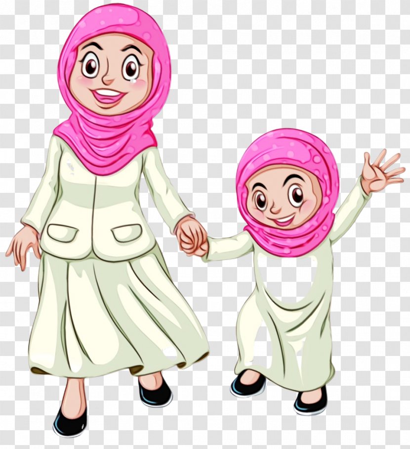 Vector Graphics Muslim Royalty-free Woman Image - Gesture - Smile Transparent PNG