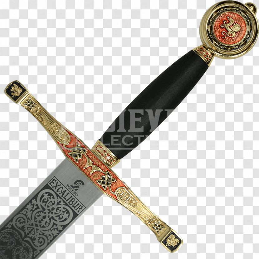 Lady Of The Lake Uther Pendragon Excalibur King Arthur Saber - Sword Transparent PNG
