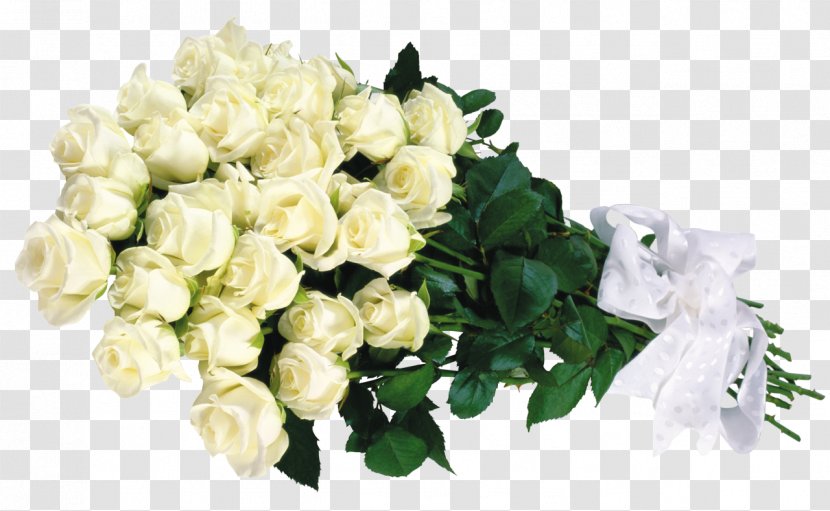 Flower Bouquet Rose Floristry Clip Art - Cut Flowers - White Roses Transparent PNG