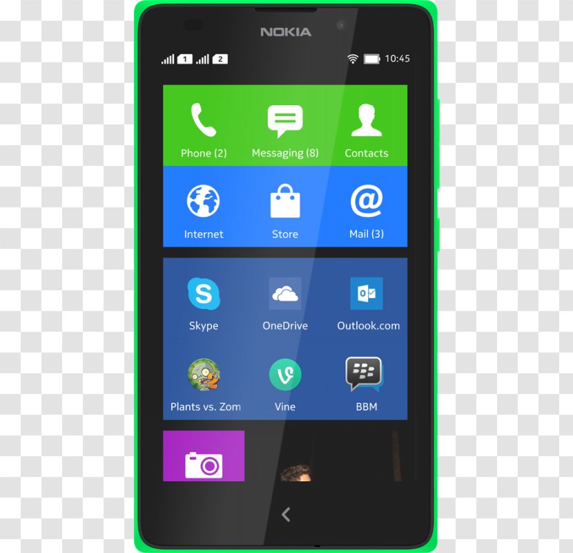 Nokia X Mobile World Congress Smartphone Dual SIM - Xl Transparent PNG