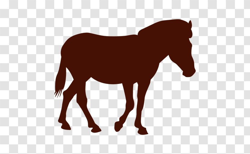 Mule Mustang Silhouette Stallion Pony - Vexel Transparent PNG