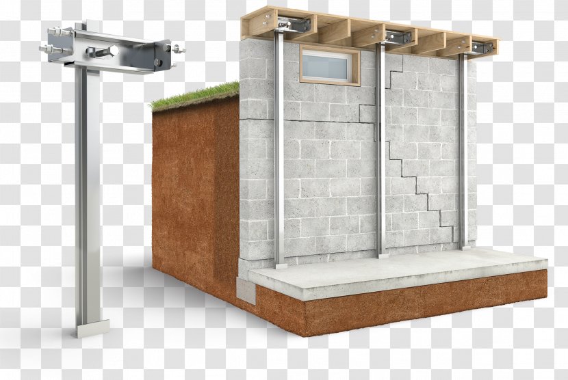 I-beam Basement Waterproofing Wall Foundation - Brick Transparent PNG