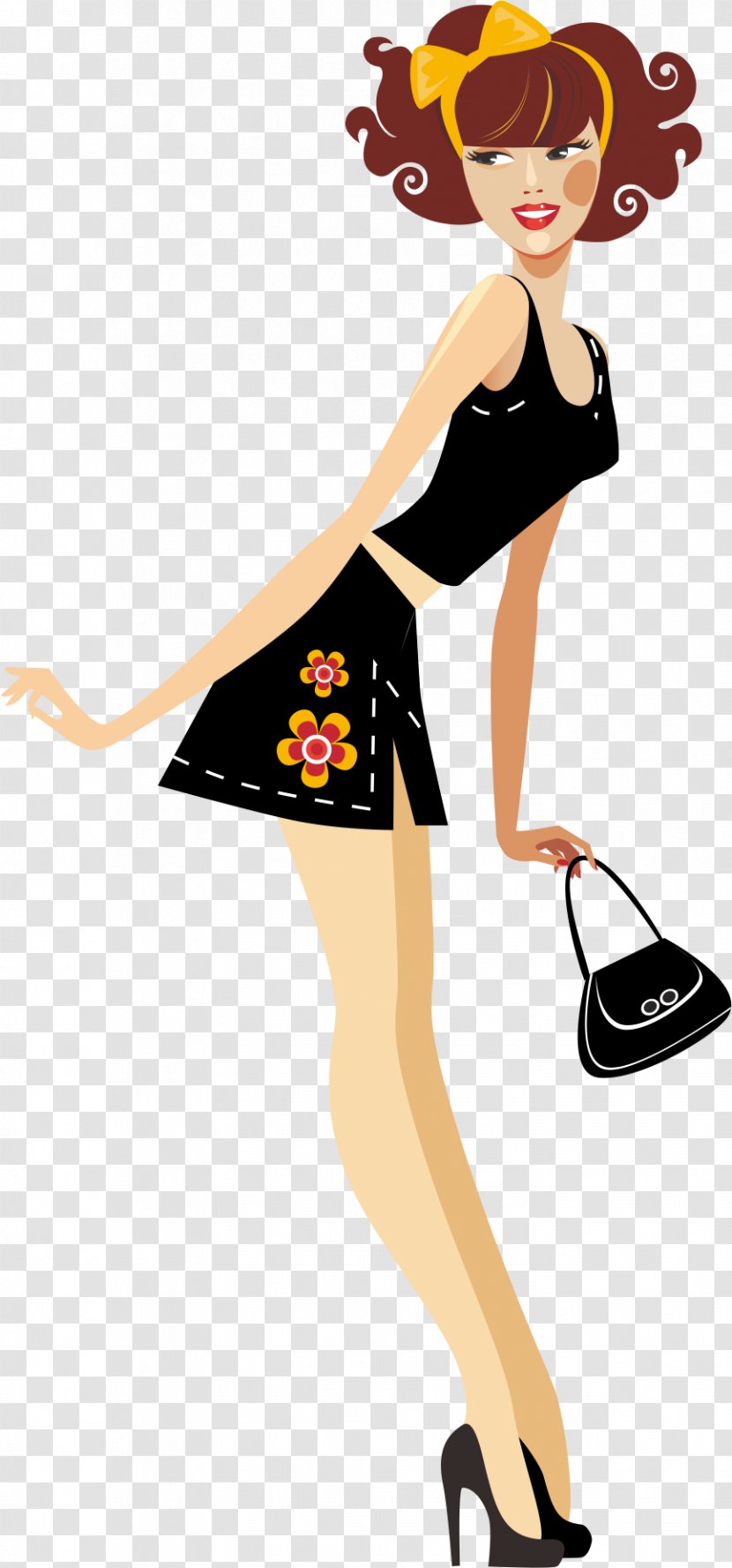 Fashion Illustration Woman Clip Art - Tree - The Most Beautiful Goddess Transparent PNG