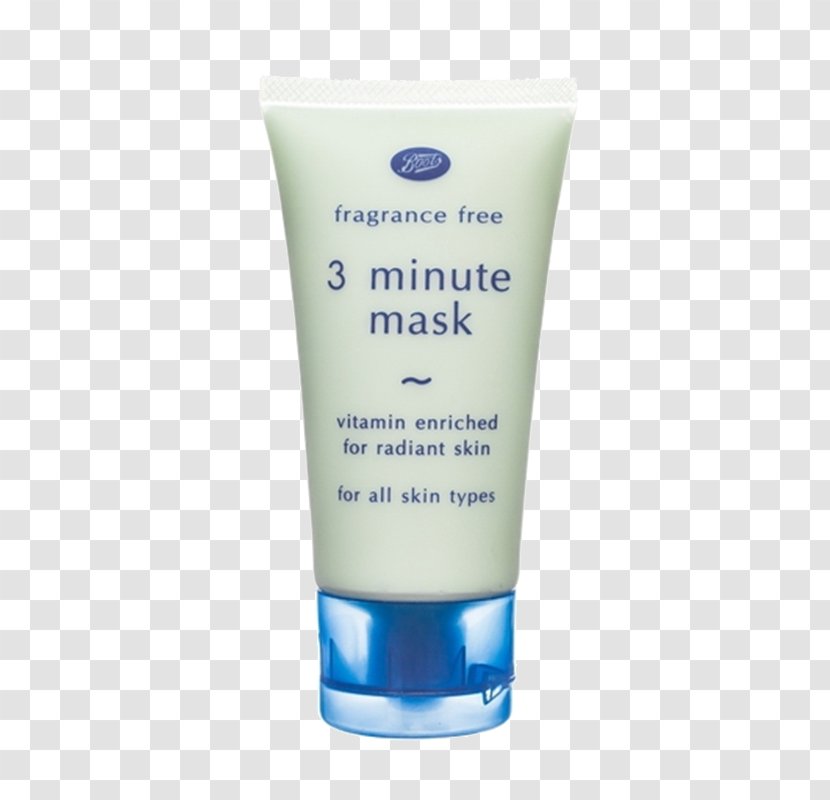 Boots UK Cream Mask Lotion Facial - BOOTS Vitamin Three Minutes Actual Product Transparent PNG