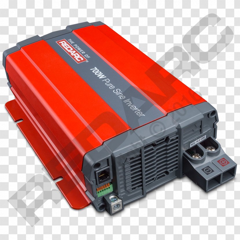 Power Inverters Battery Charger Supply Unit Sine Wave Electric - Redarc Electronics - Inverter Transparent PNG