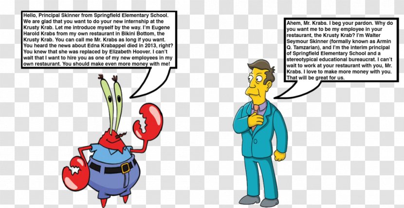 Principal Skinner Mr. Krabs Digital Art DeviantArt - Watercolor - Mr Transparent PNG