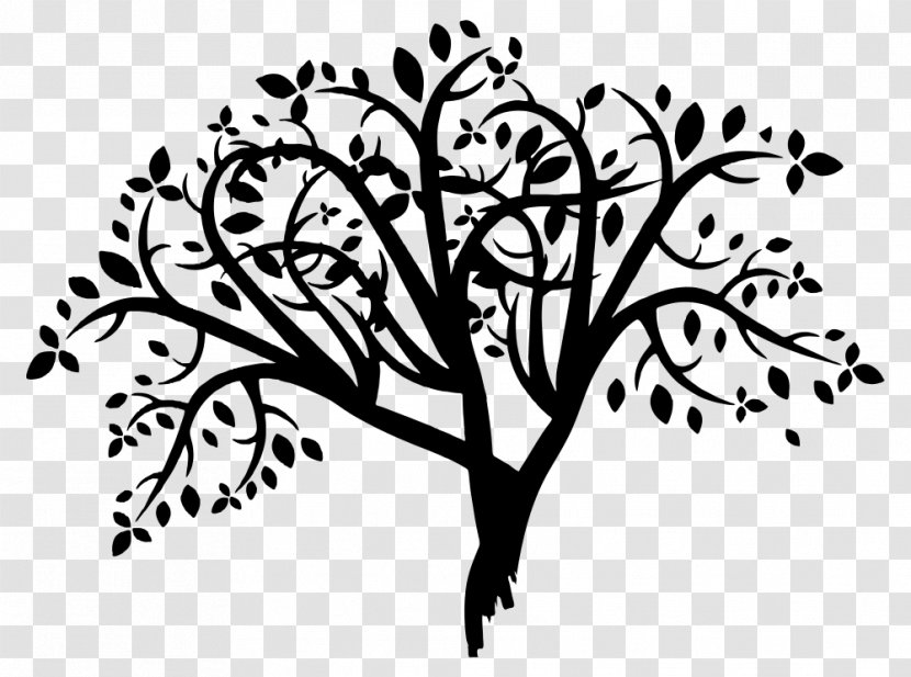 Tree Silhouette Clip Art - Line - Abstract Transparent PNG