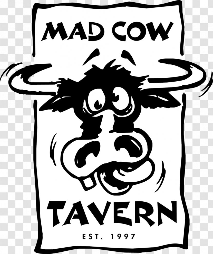 Mad Cow Tavern Bar Nightclub Cattle Pub - Symbol - Stonewall Stillwater Ok Transparent PNG