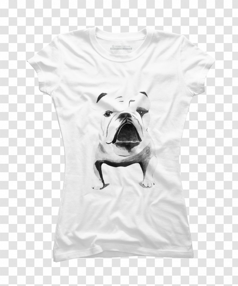 Printed T-shirt Hoodie Clothing - Outerwear - French Bulldog Face Transparent PNG