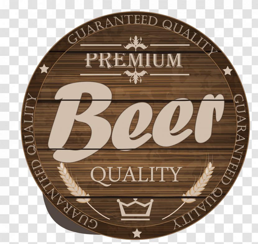 Label Barrel Wood Paper - Shutterstock - Wooden Beer Transparent PNG