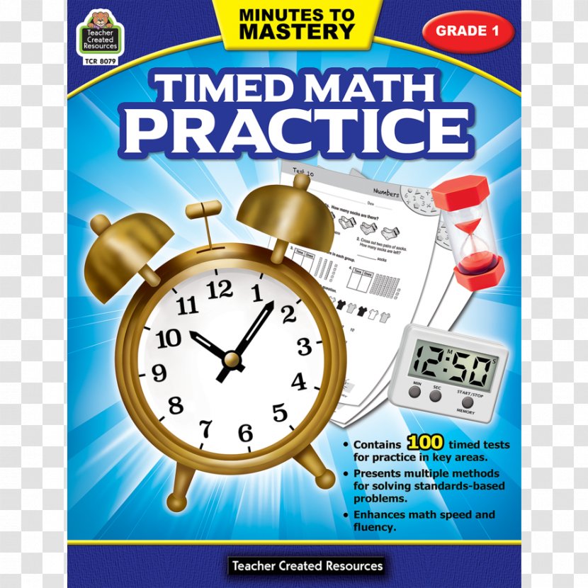 Minutes To Mastery - Clock - Timed Math Practice Grade 1 MasteryTimed 6 Mathematics Sixth First GradeMathematics Transparent PNG