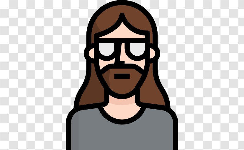 Beard Long Hair Facial Brown Transparent PNG