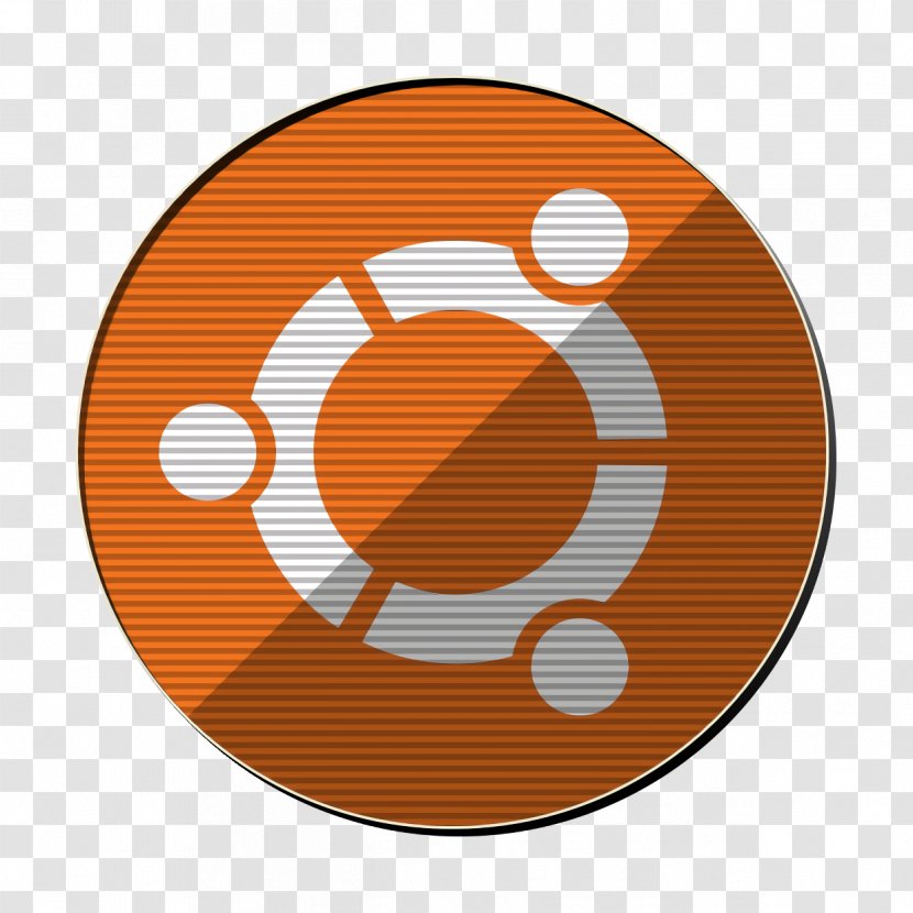 Ubuntu Icon - Orange - Sticker Symbol Transparent PNG