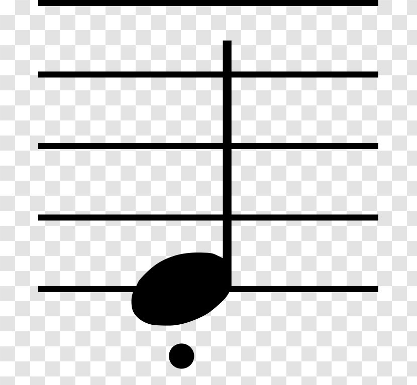 Eighth Note Rest Musical Staccato - Watercolor Transparent PNG
