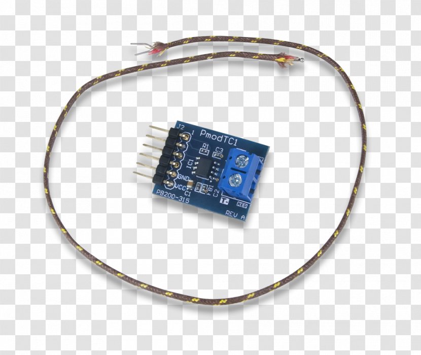 Electronic Component Thermocouple Pmod Interface Microcontroller Electronics - Temperature - Oven Conversion Transparent PNG