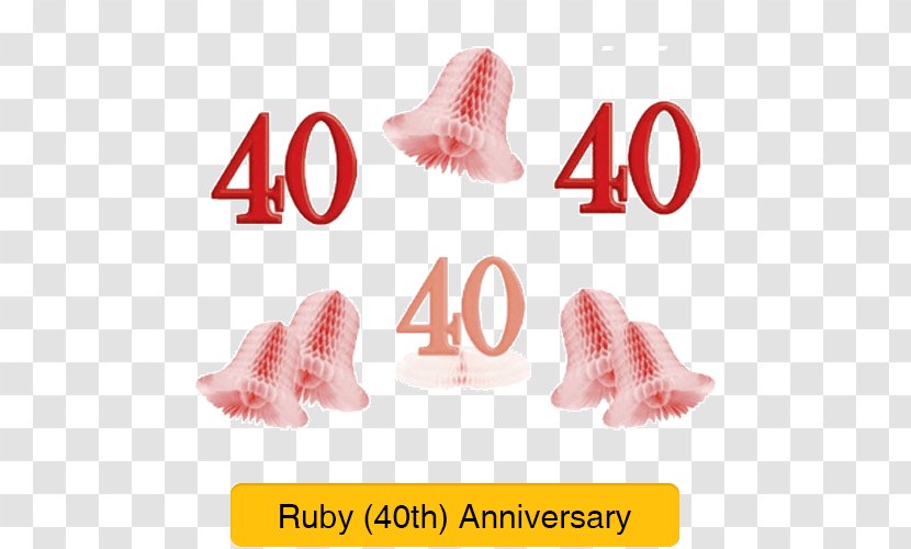 Wedding Anniversary Party Ruby - Ebay - 40 Transparent PNG