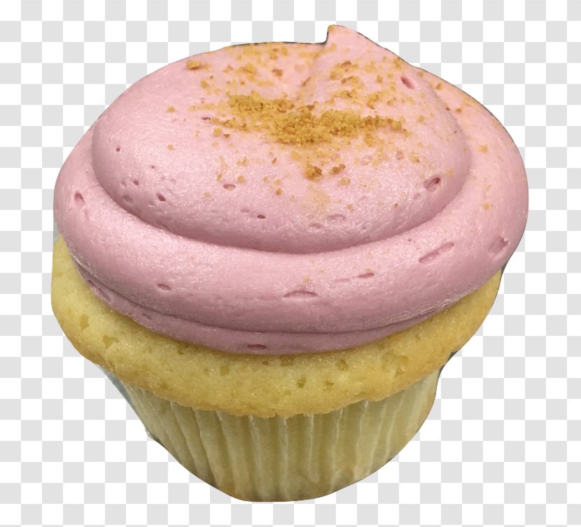 Buttercream Cupcake Muffin Apple Pie - Raspberry - Sprinkles Cupcakes Transparent PNG