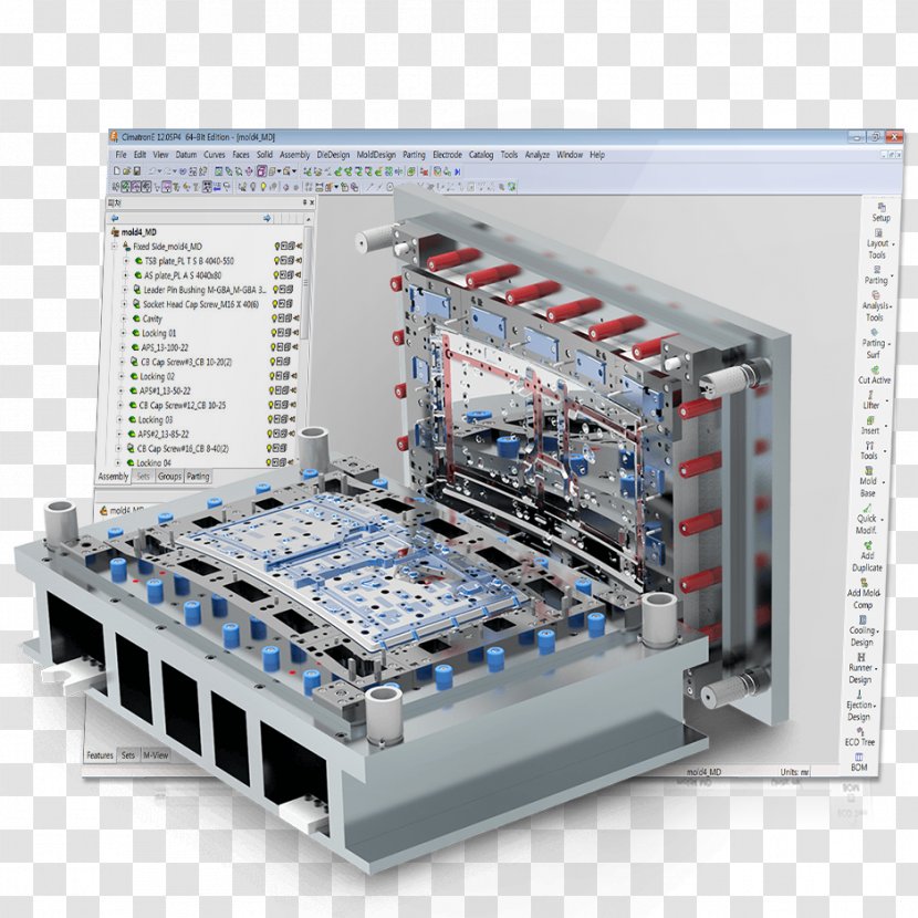 Cimatron Tool And Die Maker Molding Engineering - Electronic Component Transparent PNG