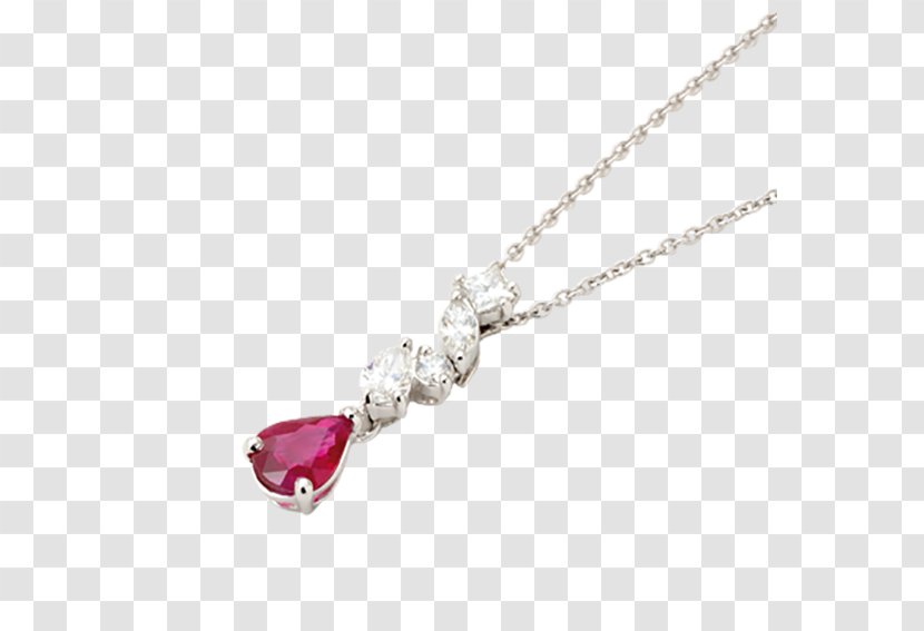 Ruby Body Jewellery Charms & Pendants Necklace - Gemstone Transparent PNG