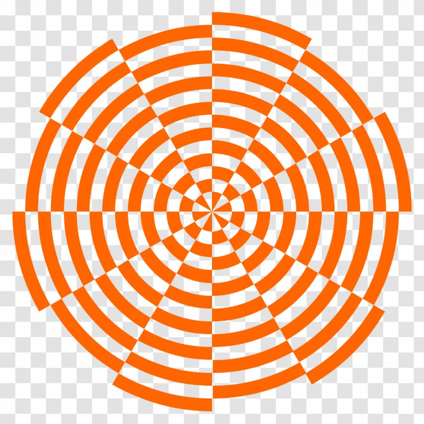 Simple Unique Mandala Patterns. - Orange - Area Transparent PNG