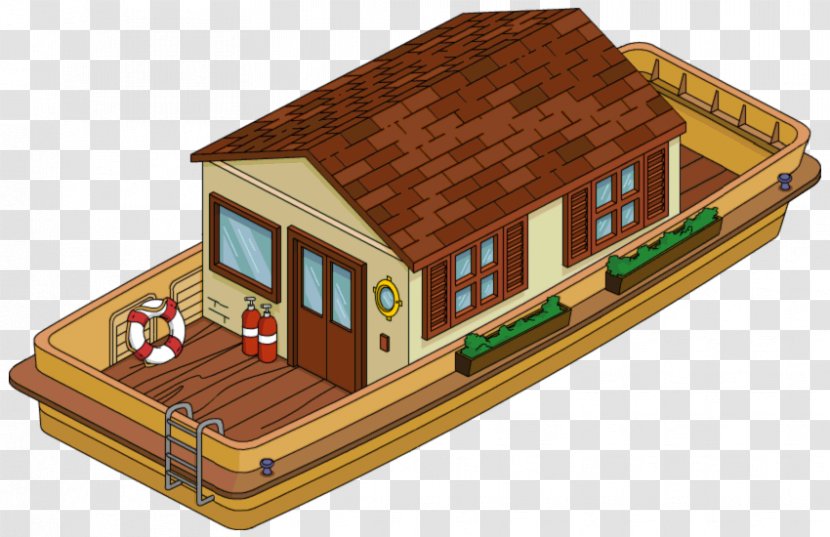 The Simpsons: Tapped Out Houseboat Building - Wood - House Transparent PNG