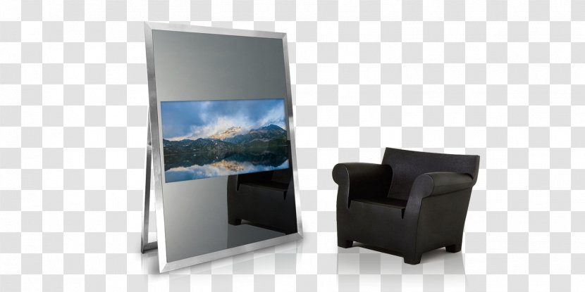 Miroir D'eau Mirror TV Television Reflet - Display Device Transparent PNG
