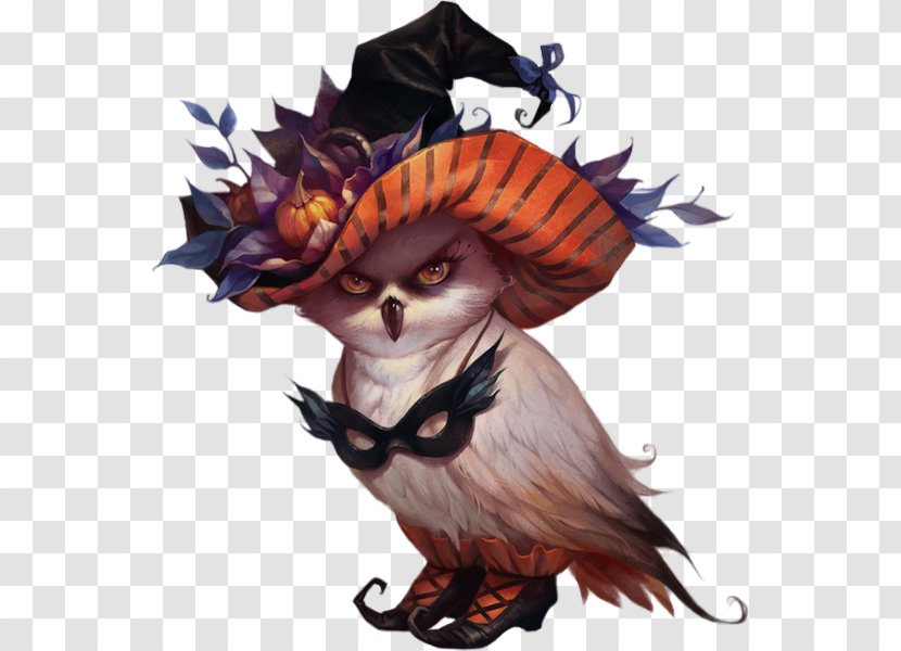 Owl Halloween Witch Desktop Wallpaper - Easter Illustration Transparent PNG