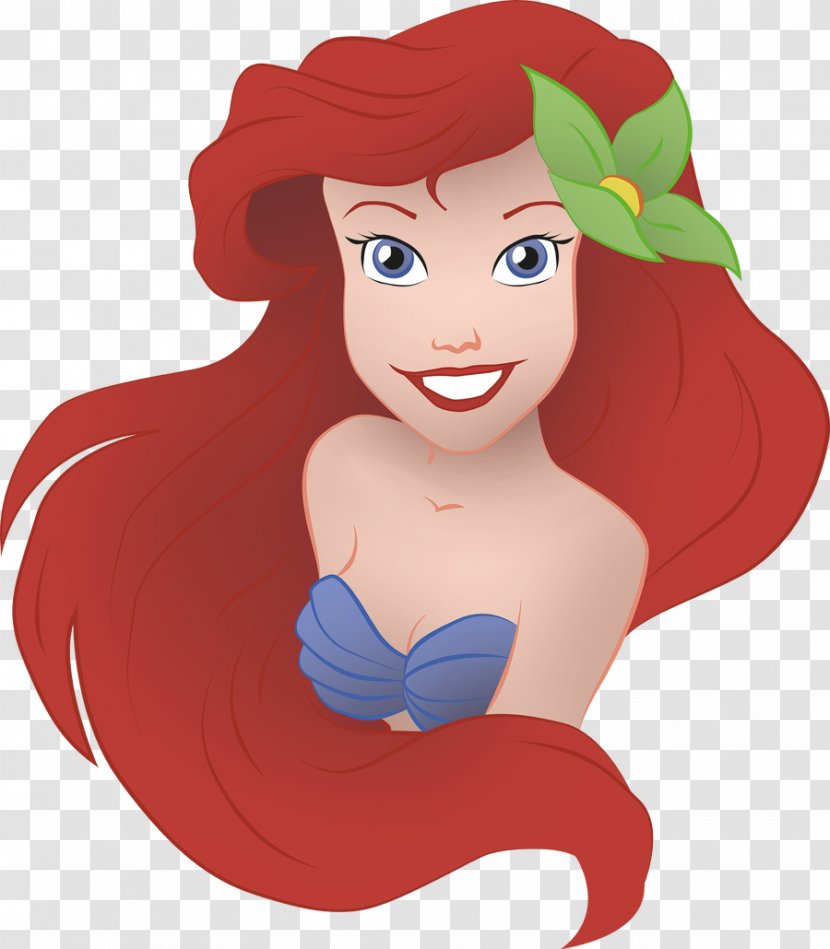 Ariel Sebastian The Little Mermaid - Heart Transparent PNG