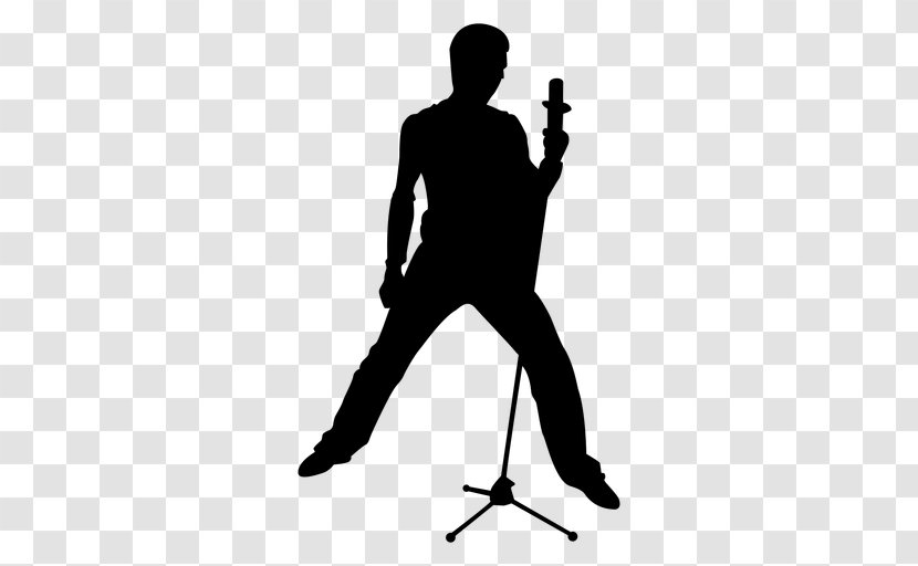 Silhouette Vector Graphics Illustration Singer Drawing - Leg - Summer Music Band Transparent PNG