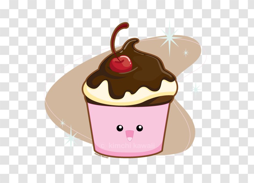 Drawing Chocolate Cinnamon Roll Cupcake Clip Art - By Transparent PNG