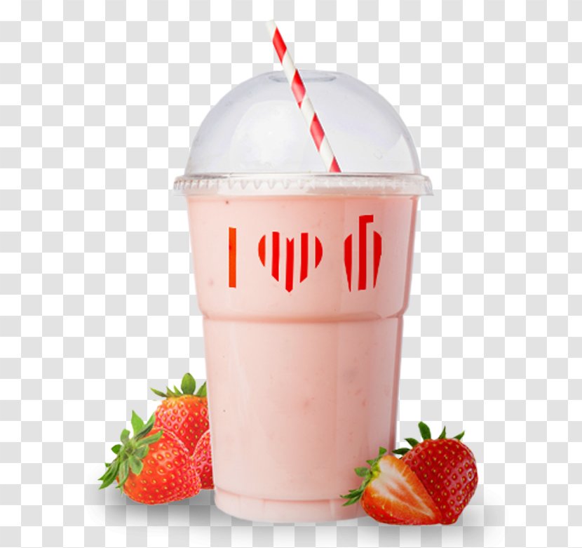 Strawberry Juice Ice Cream Milkshake Transparent PNG