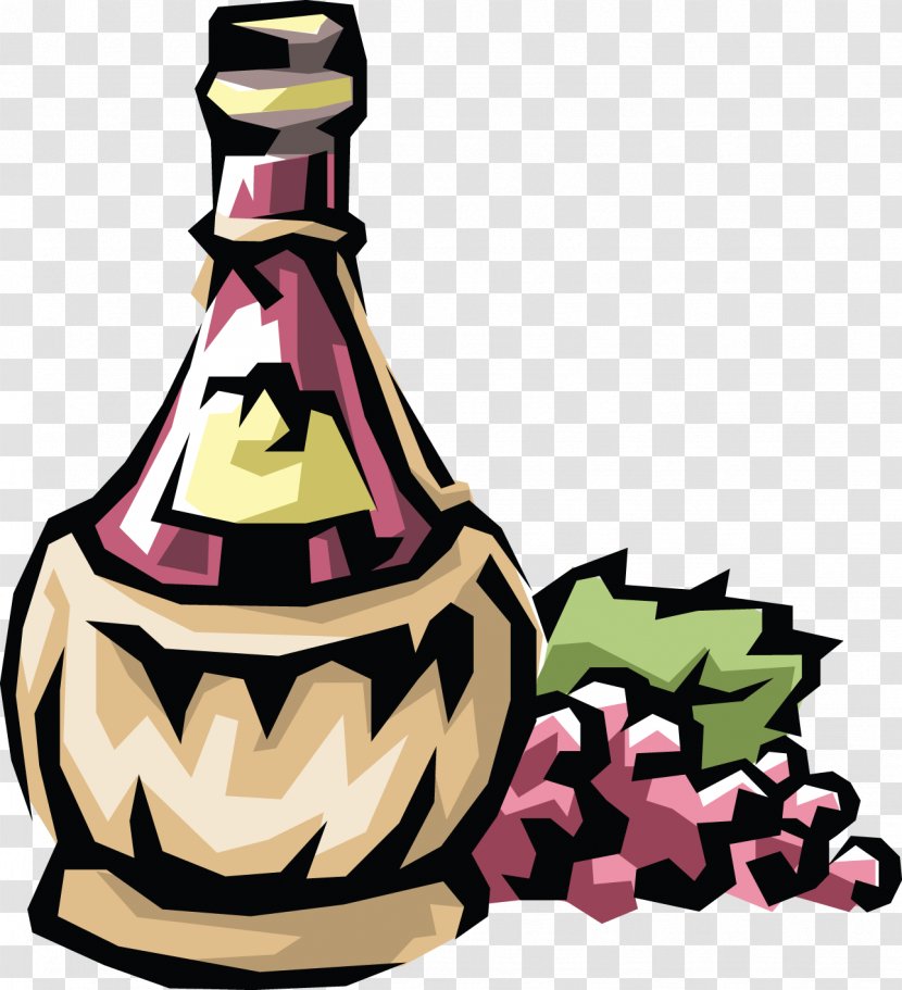 Wine Champagne Grape Bottle Transparent PNG