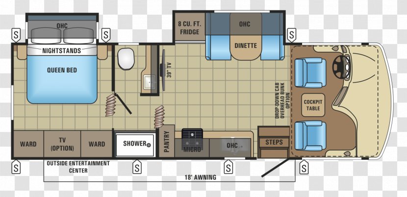 Floor Plan Winnebago Industries Campervans Jayco, Inc. Motorhome - Area - House Transparent PNG