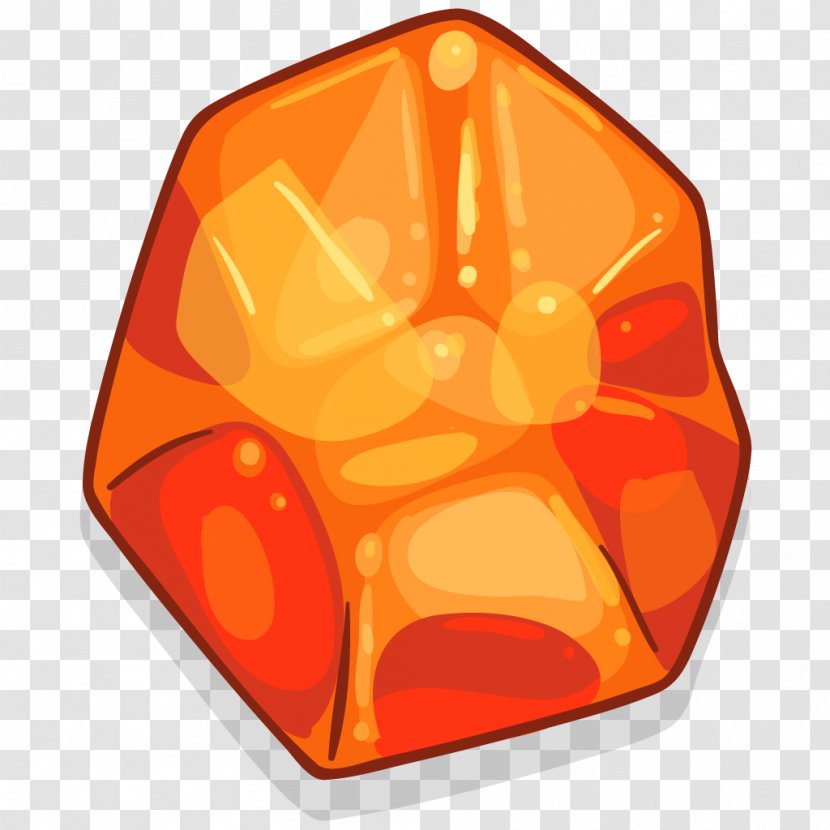 Fire Gemstone Image Diamond - Orange Transparent PNG