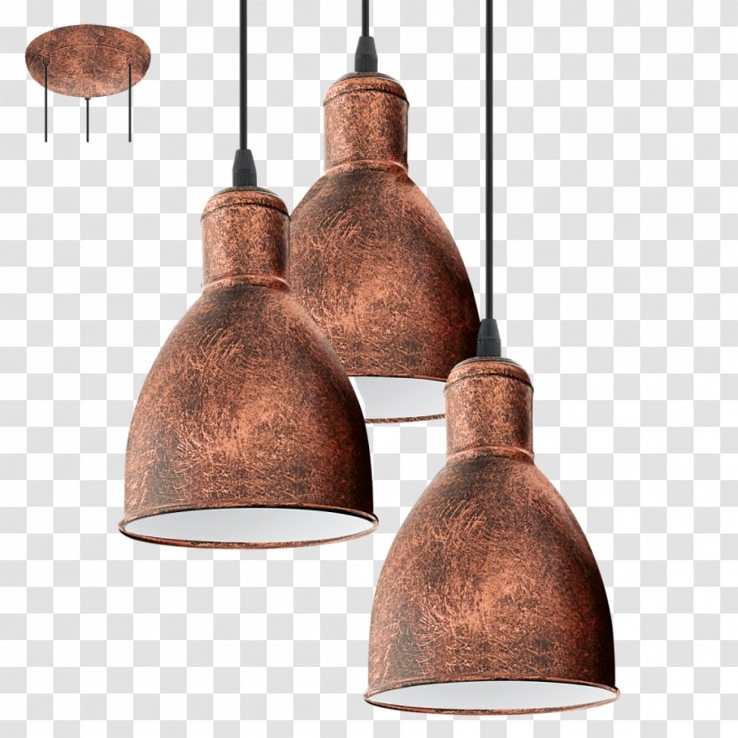 Light Fixture Pendant EGLO Lighting - Copper - Yurt Transparent PNG