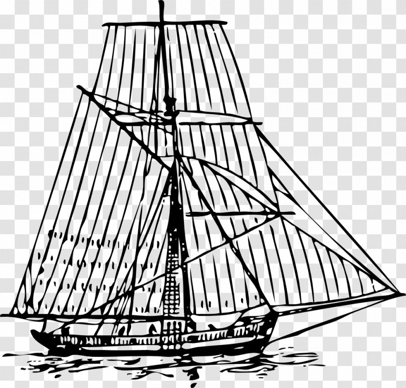 Ship American Civil War Clip Art - Black And White - Circa Transparent PNG