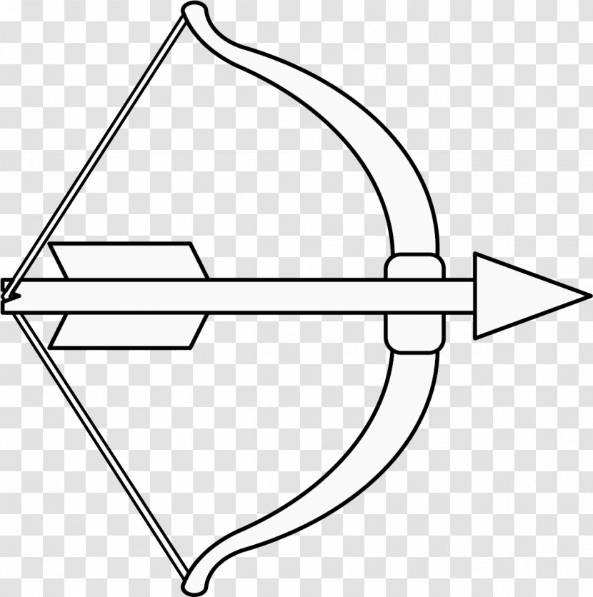 Bow And Arrow - Coloring Book - Triangle Transparent PNG