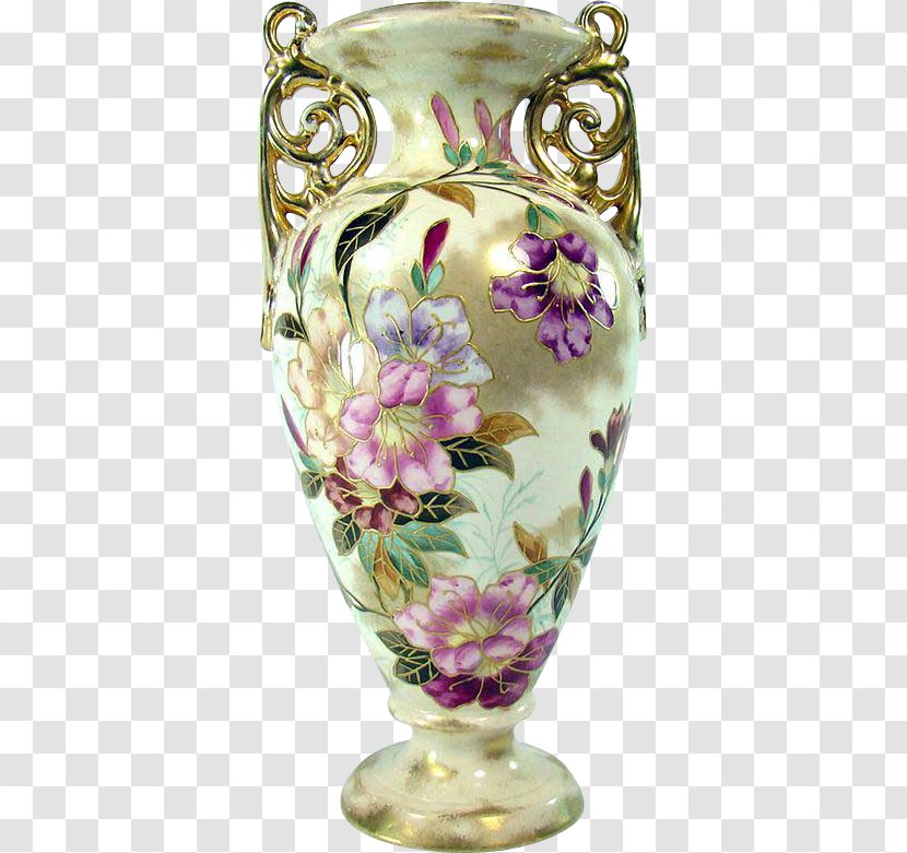 Vase Porcelain Urn Lilac Table-glass - Glass Transparent PNG