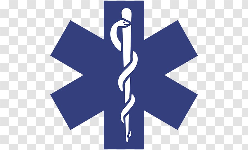 Star Of Life Emergency Medical Services Technician Paramedic - Sticker - Ambulance Transparent PNG