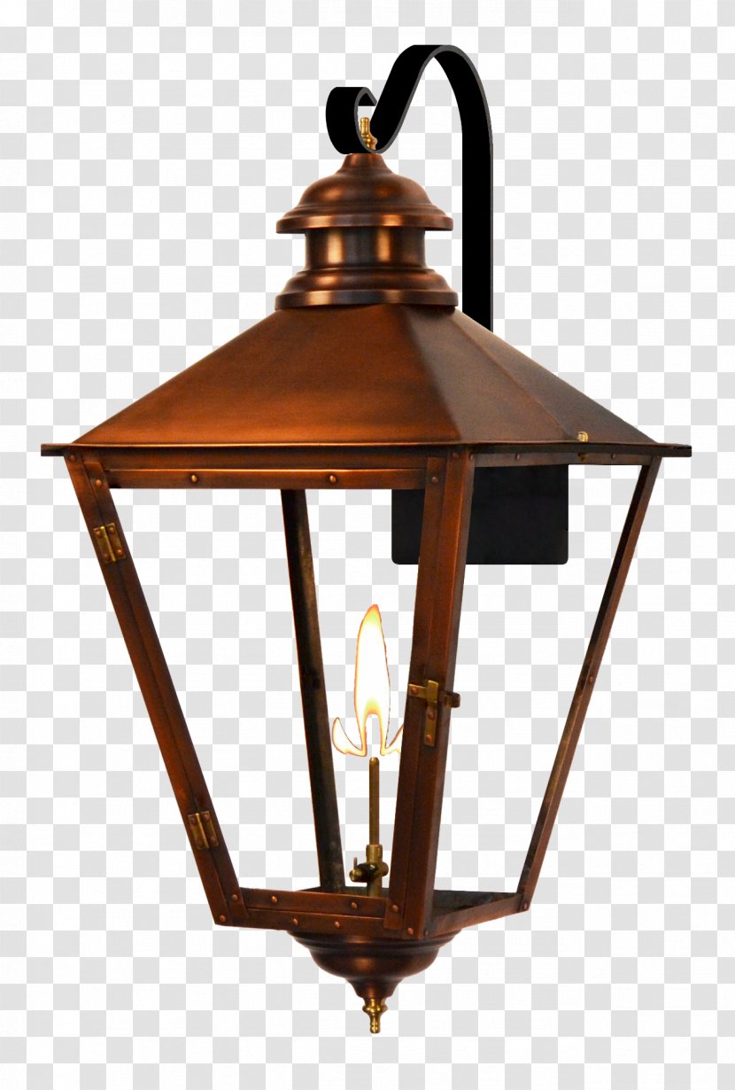 Gas Lighting Lantern Street Light Coppersmith - Architectural Design Transparent PNG