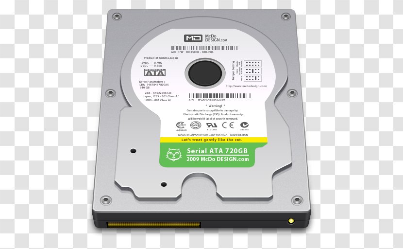 Data Storage Device Electronic Hard Disk Drive Hardware - Drives - Internal 720GB Transparent PNG