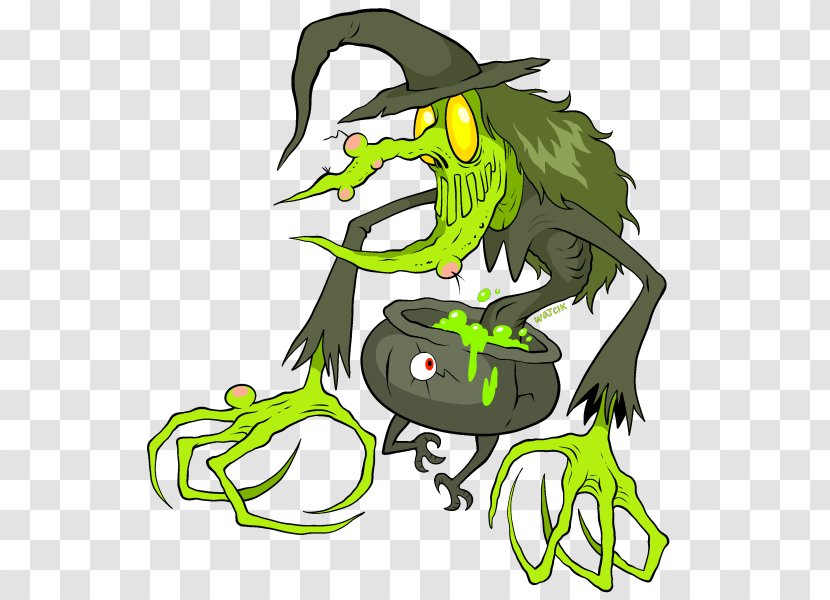 Clip Art Tree Frog Witchcraft Mascot Illustration - Calssic Transparent PNG