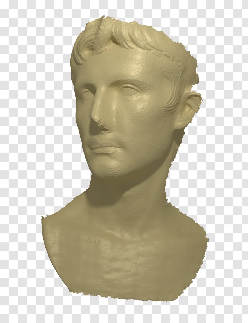 Chin Classical Sculpture Signed Distance Function Novel - Head - Augustus Transparent PNG