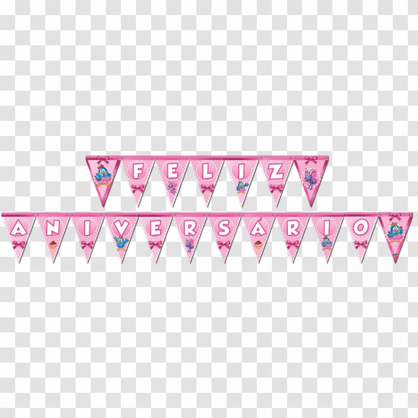 Galinha Pintadinha Birthday Paper Party Happiness - Faixa Rosa Transparent PNG