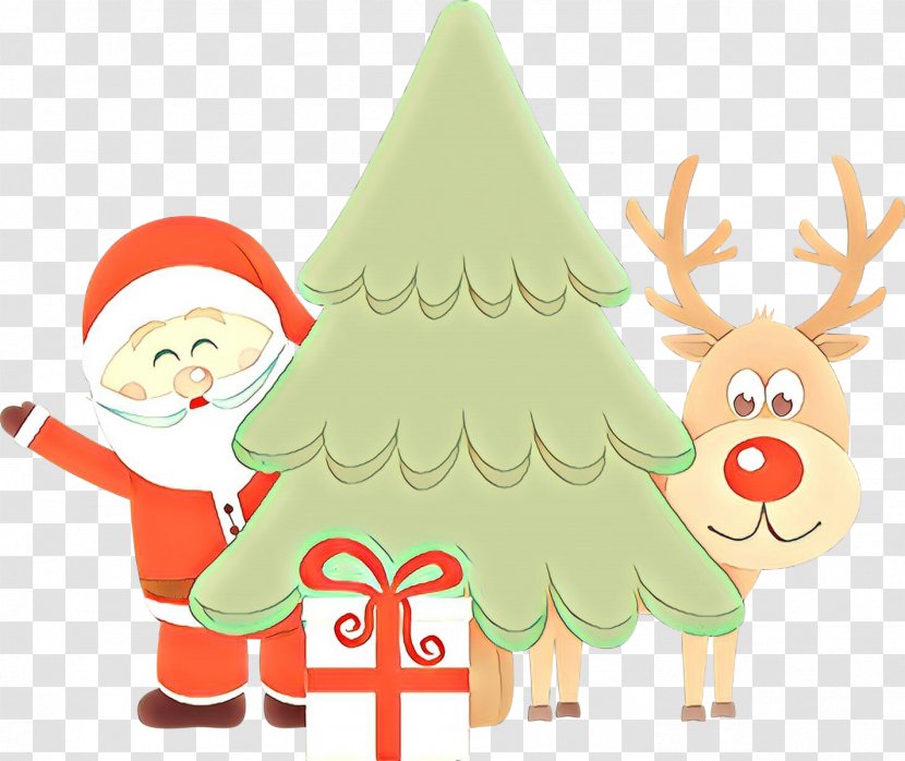 Santa Claus - Cartoon - Conifer Christmas Decoration Transparent PNG