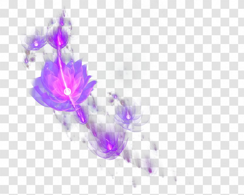 Petal Computer Pattern - Pink - Purple Dream Flower Transparent PNG