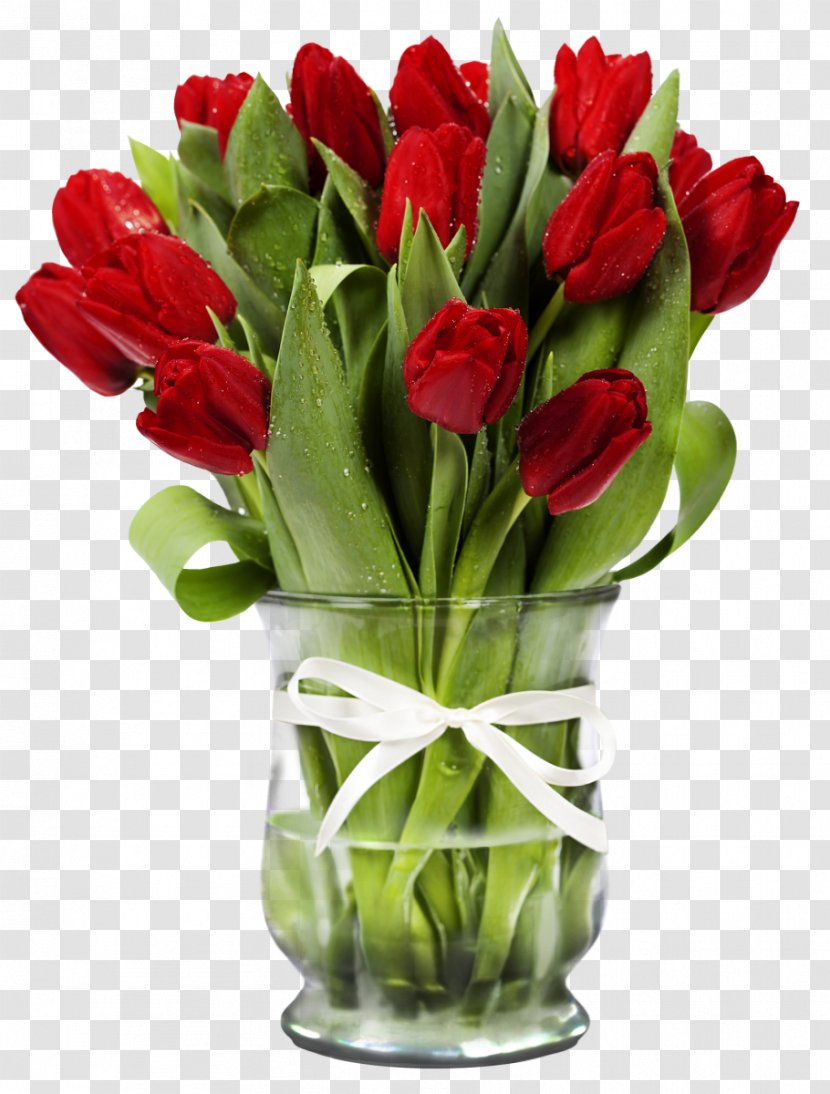 Arranging Cut Flowers Floral Design Tulip Flower Bouquet - Lily Family Transparent PNG
