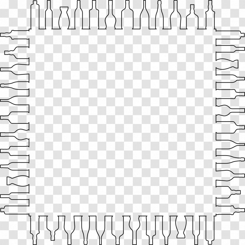 Document Circuit Design White Floor Plan - Black And - Hanging String Polaroid Frame Transparent PNG